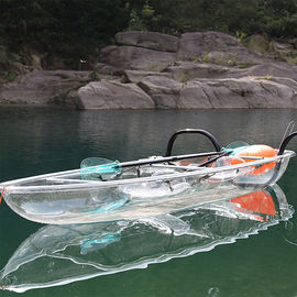 مقاعد مزدوجة من البلاستيك الصلب الكاياك ، تأثير مقاومة زورق الصيد للاستخدام المحيط